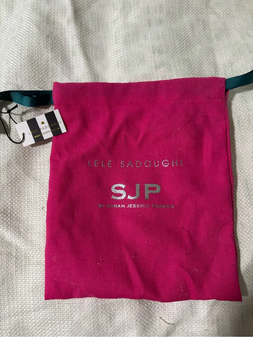 Lele Sadoughi for SJP Sarah Jessica Parker Hot Pink Peony Headband